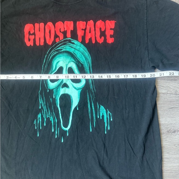 Halloween Ghostface Scream T Shirt Mens sz L Short Sleeve Black - NWOT - Picture 4 of 4